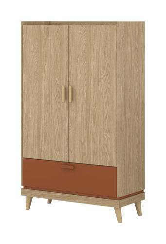 Scandi - Bieliźniarka 2D1S Dąb Olejowany Ceglany