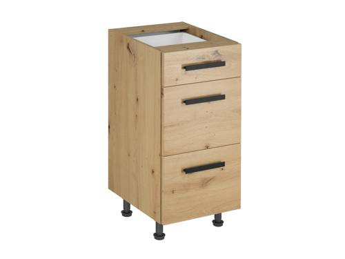 Szafka Kuchenna Dolna 3 Szuflady D40S3 Uchwyt Klasyczny Langen Artisan