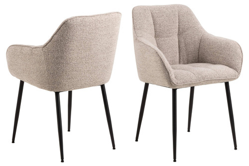 Actona Krzesło Z Podłokietnikiem Brenda Beżowe