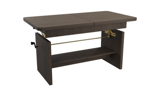 JANEK - Ławostół Ława Rozkładana Stolik Kawowy Jesion Ciemny