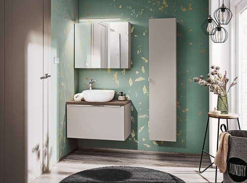 Zestaw mebli łazienkowych Santa Fe Taupe II Szary