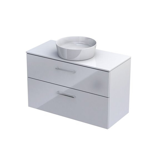 Oristo Szafka pod Umywalkę z Blatem GEO 100 cm Biały Połysk