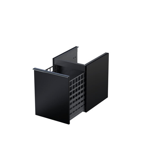 Oristo Szafka Niska z Koszem ETNA UNI 40 cm Czarny Mat