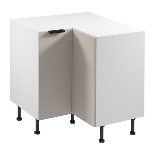 Szafka Kuchenna Dolna 2D Narożna Sorento D90N Biały Mat Beżowy Mat