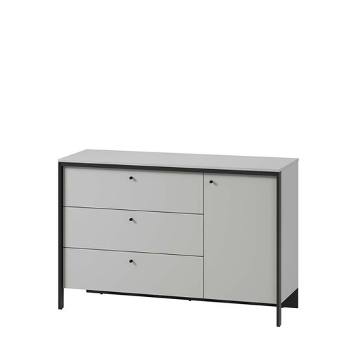 GRIS GS-04 - Komoda 1D3S Szara/Czarna