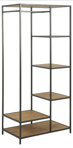 Seaford czarny wieszak