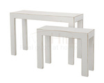 OP1700- Zestaw 2 stolików OLDPINE białe
