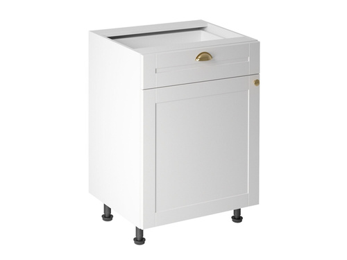 Szafka Kuchenna Dolna 1D1S D60S1-D2 Linea White Biały Mat