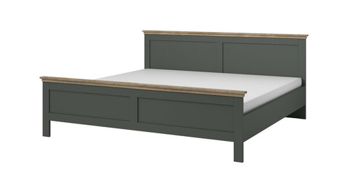 Evora S Łóżko 140/200 cm Zielony / Dąb Lefkas