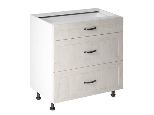 Szafka Kuchenna Dolna 3 Szuflady D80S3 Royal Sosna Nordycka Biały Mat