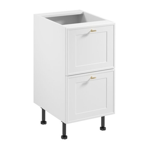 Szafka Kuchenna Dolna 2S Sorento D45S2 AX Biały Mat