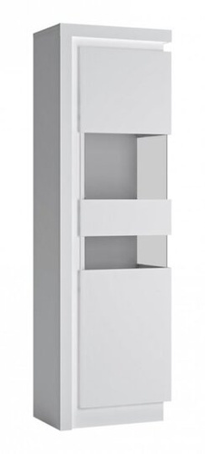 Lyon Biały LYOV03P - Witryna Prawostronna 1-drzwiowa Biała