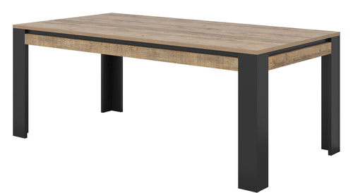 Tudor - Stół Jadalniany Dąb Samdal Czarny Mat