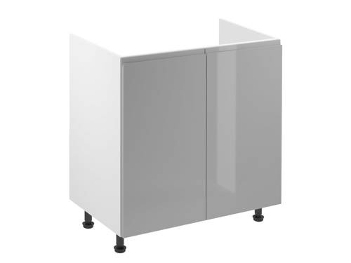 Szafka Kuchenna Dolna 2-drzwiowa Zabudowa Zlewozmywaka D80Z Aspen Grey Szary Połysk