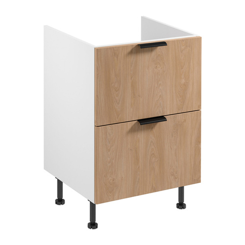 Szafka Kuchenna Dolna 2S Sorento D60IN AX Biały Mat Puccini