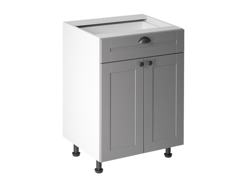 Szafka Kuchenna Dolna 2D1S D60S1 Linea Grey Szary Mat