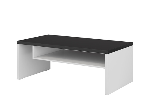 Cross - Stolik Kawowy Biały Czarny Mat