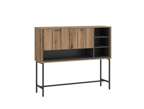 Shirley SHIK101 – Barek 1-drzwiowy Dąb Coast Evoke/Antracyt/Nadruk