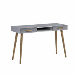 Brillo B2S - Biurko 2 Szuflady Szare