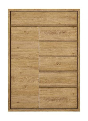 Shetland TYP 32 - Komoda 1D-6S Dąb Shetland/Szara