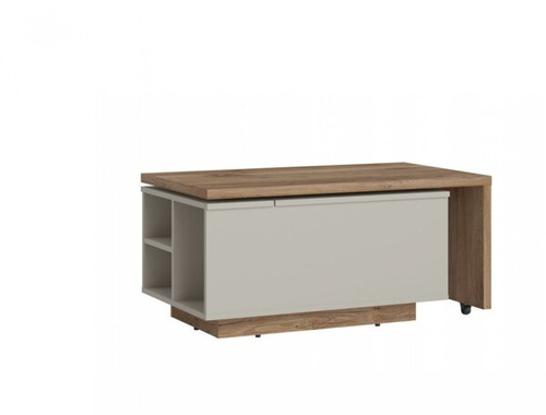 Stolik MWTT04 1K Szary/Dąb Flagstaf Ciemny