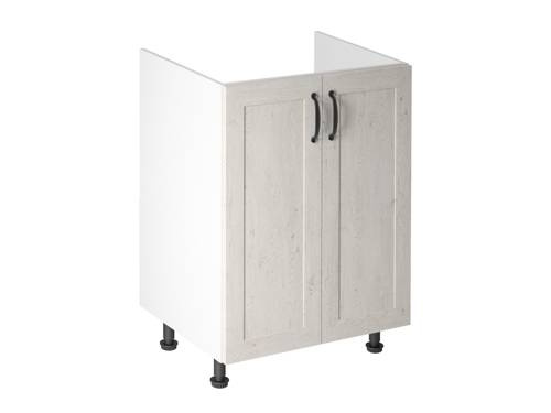 Szafka Kuchenna Dolna 2-drzwiowa Zabudowa Zlewozmywaka D60Z Royal Sosna Nordycka Biały Mat