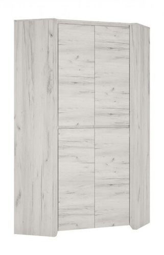 Angel TYP-21 - Szafa Narożna 2-drzwiowa Dąb White Craft