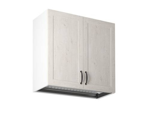 Szafka Kuchenna Górna 2-drzwiowa z Ociekarką G80C Royal Sosna Nordycka Biały Mat