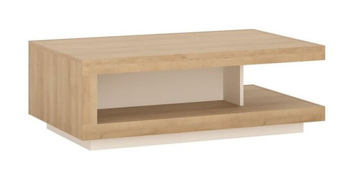 Lyon LYOT01 - Stolik Dąb Riviera Jasny/Biały