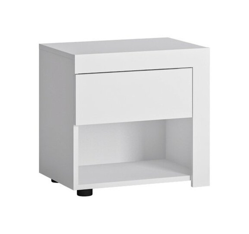 Lyon Biały LYOK03R - Szafka Nocna Prawostronna 1S Biała