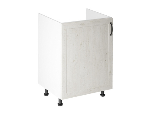 Szafka Kuchenna Dolna 1-drzwiowa Zabudowa Zlewozmywaka Lewa D60Z-L Royal Sosna Nordycka Biały Mat