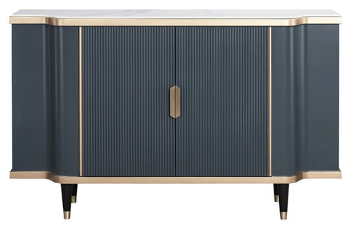 Stilig ST317 Komoda 150 cm ciemny grafit złote akcenty