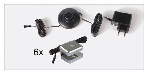 Oświetlenie LED Dojo 2D 6 Pkt Neutralne (Na Półkę Z Płyty 16 mm)