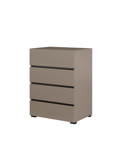 Cross Hall - Komoda 4 Szuflady Congo Czarny Mat