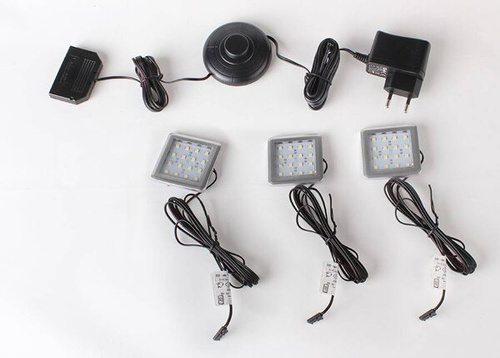 Oświetlenie LED Square 3 Pkt Białe Zimne