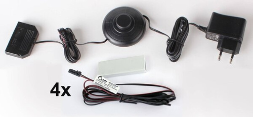 Oświetlenie LED Klips 4 Pkt Białe Zimne (Tworzywo / 5-8 mm)