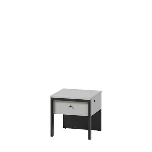GRIS GS-05 - Stolik Nocny Szary/Czarny