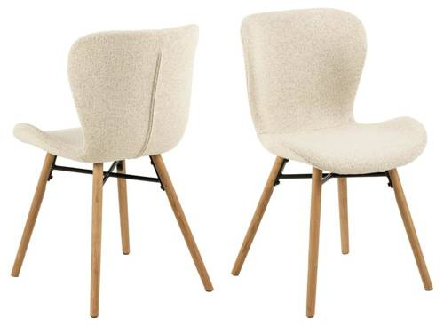 Batilda -a1 beżowe krzesło