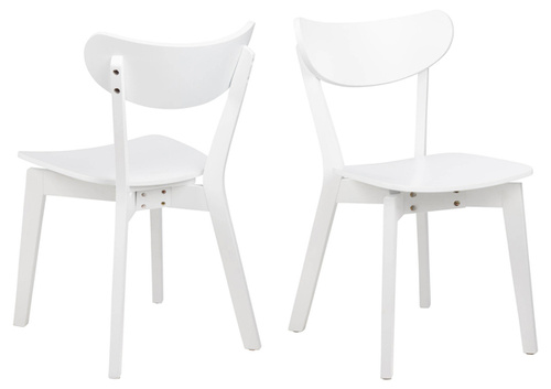 Actona Krzesło Roxby Kauczuk Białe