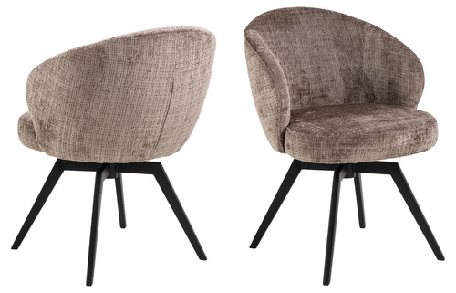 Actona Krzesło Do Jadalni z Podłokietnikiem Darlene Brązowy