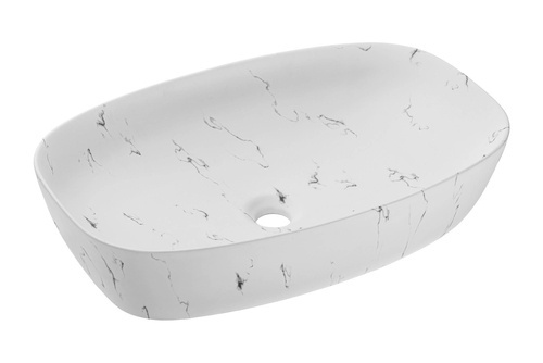 Umywalka Nablatowa Ceramiczna UN-MEGI-MW13 Biały Mat