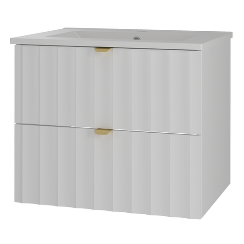 ARCOS-06 - Szafka z Umywalką 2S 60cm Biały Mat Zestaw-3