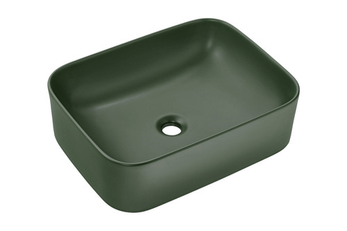 Umywalka Nablatowa Ceramiczna UN-KAMA-MFG-50 Zielony Mat