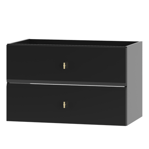 RAY-01 - Szafka pod Umywalkę 2S 80 cm Czarny Mat