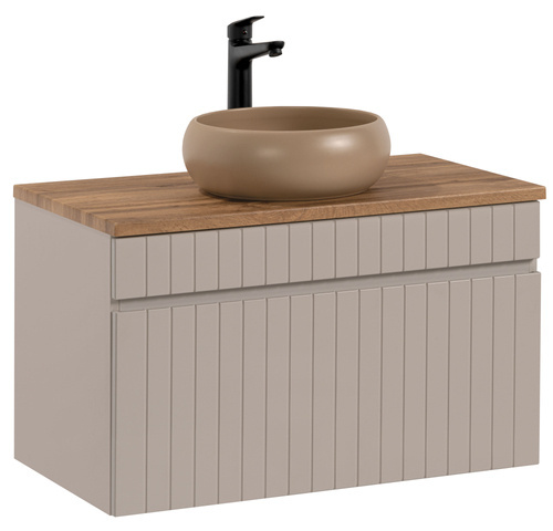 Szafka 80 cm ICONIC CASHMERE z umywalką  WIKI MC