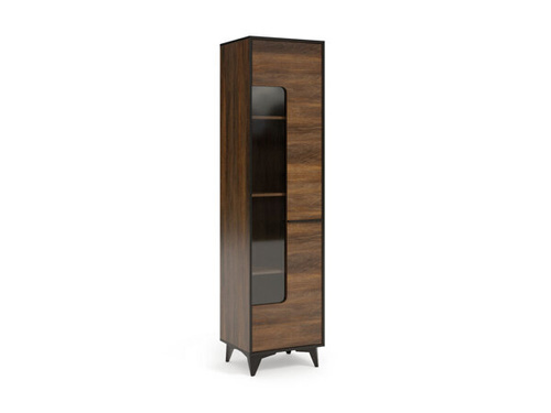 Frida W1D - Witryna 1-drzwiowa Shirin Walnut