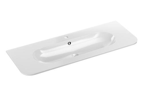 Umywalka Meblowa Ceramiczna 120 cm PURE WHITE GLOSS UM 120-46 Biały Połysk
