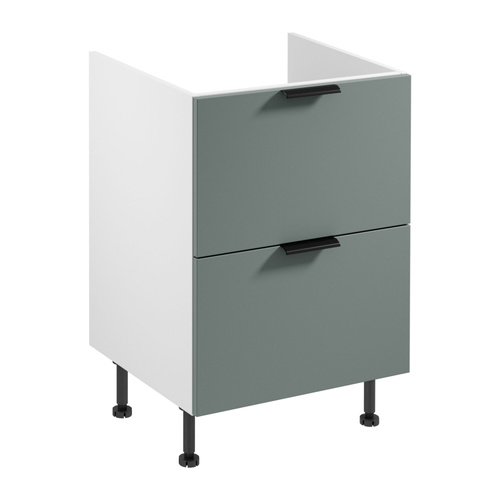 Szafka Kuchenna Dolna 2S Zabudowa Kuchenki Sorento D60IN AX Biały Green