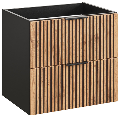 Szafka pod umywalkę 60 cm Xilo Black Wotan _01