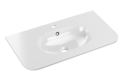 Umywalka Meblowa Ceramiczna 80 cm PURE WHITE GLOSS UM 80-46 Biały Połysk